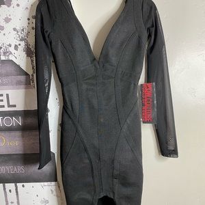 WOW COUTURE LONG SLEEVE BANDAGE DRESS